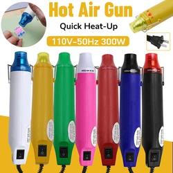 110V Mini Heat Gun 300W Hot Air Gun Heating Thermal Blower Electric Power Hot Dryer for Soldering Crafts Shrink Tubing Wrapping