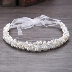 Baroque Luxury Handmade Headband Hairband For women Prom Pageant Bridal Wedding Hair Accessories Jewelry Band Headband Tiara