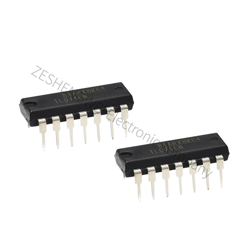 10PCS TL074CN TL074 DIP-14 Integrated Circuit Low-power JFET-Input Operational Amplifiers Electronic IC Chip