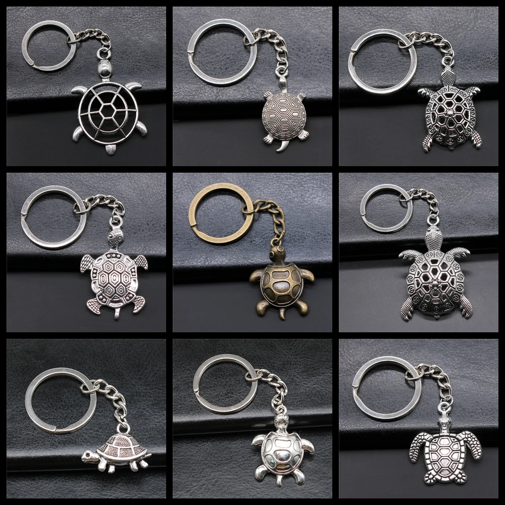 Souvenirs Gift Women Keychain Sea Turtle Pendant Keyring DIY Metal Holder Chain Creative Party Jewelry Accessories Gift