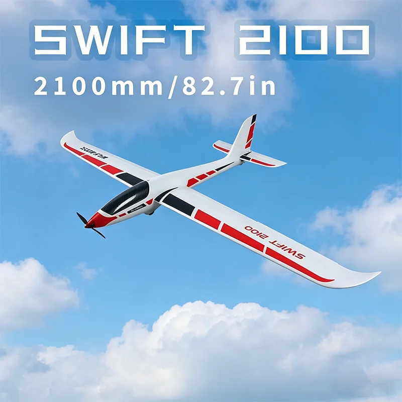 XFly Swift 2100mm (82.7'') RC Glider 5CH Aerodynamics For Beginners, Long Endurance Supports Inverted Flight And Can Be Modified