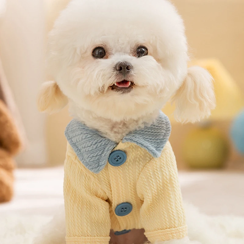 Summer Pet Shirt Fashion Solid Dog Clothes Breathable Puppy Coat Simple Cat Shirt Pet Sweatshirts Chihuahua Outfits Dog Costumes - view 3