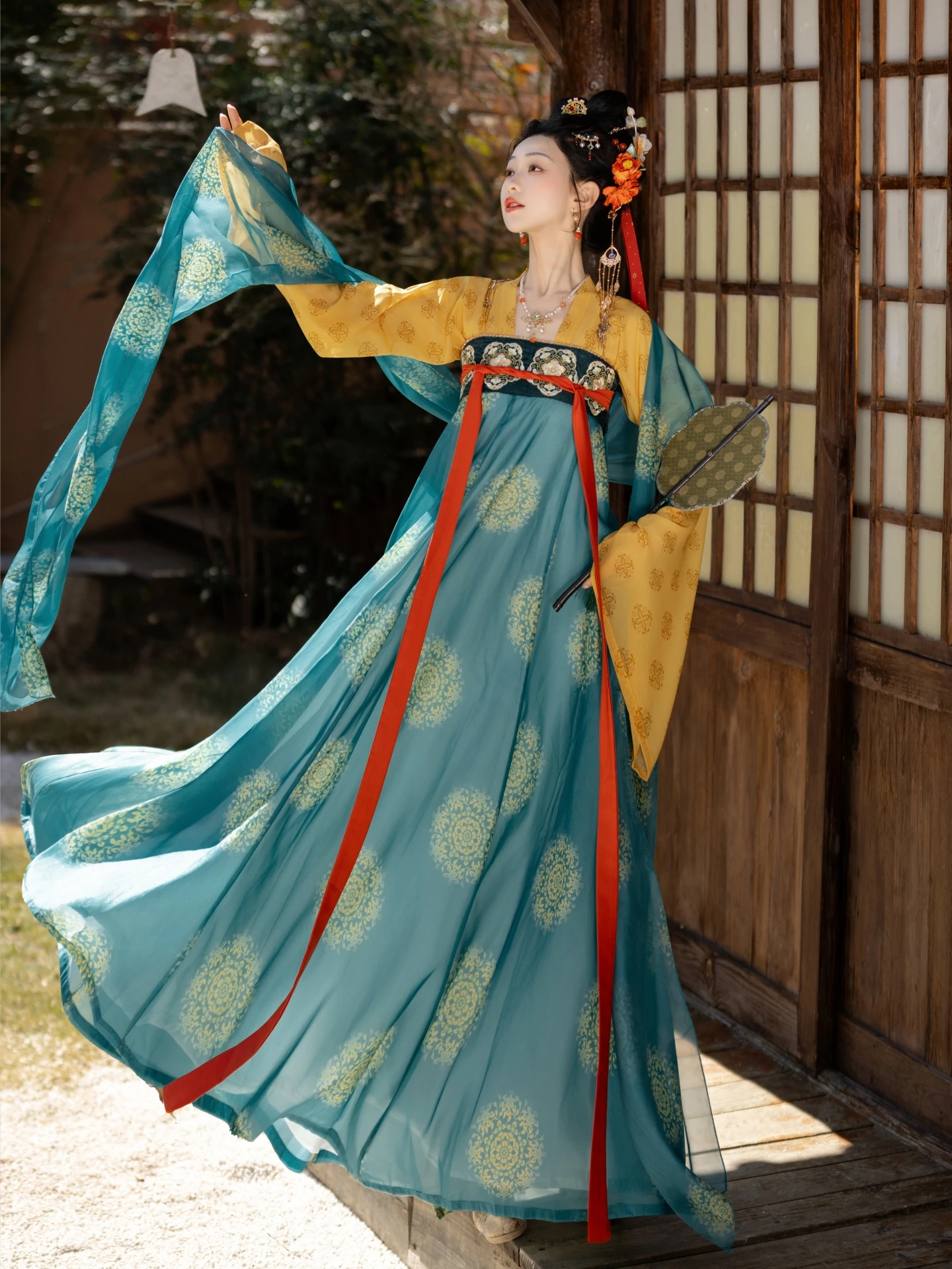 

Original Hanfu【Yānyǔkè】Tang Dynas Sle Chest-Length Skirt Daily Fairy Aosphere Spring Summer Polyester Fiber Women's Clo...