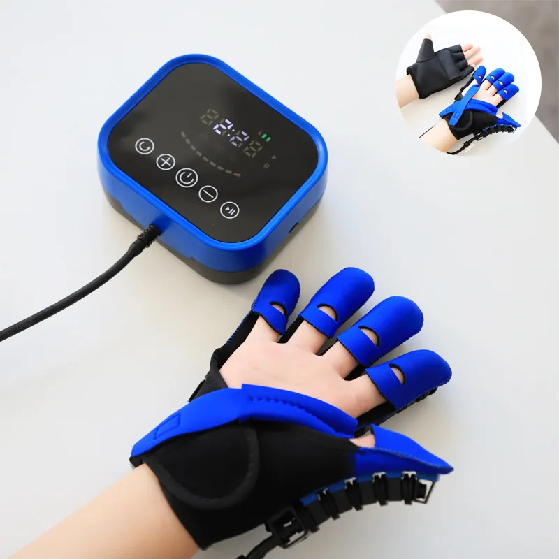 

Left & Right Hand Finger Rehabilitation Exerciser Robot Gloves Stroke Hemiplegia USB Charging Mode Training Equipment Therapy