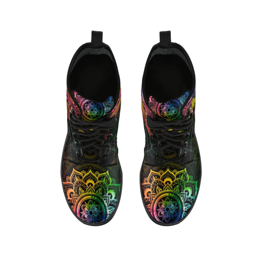 Dragonfly Design Casual Women Short Boots Dropshipping Ladies Ankle Boots Street Vulcanized Rubber Sole Female's Comfy Booties