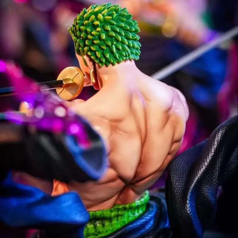 جديد حقيقي في المخزون Jt 30 سنتيمتر رورونوا زورو تمثال قطعة واحدة أنيمي الشكل زورو تحصيل بولي كلوريد الفينيل تمثال زخارف مكتب نموذج اللعب هدية #3