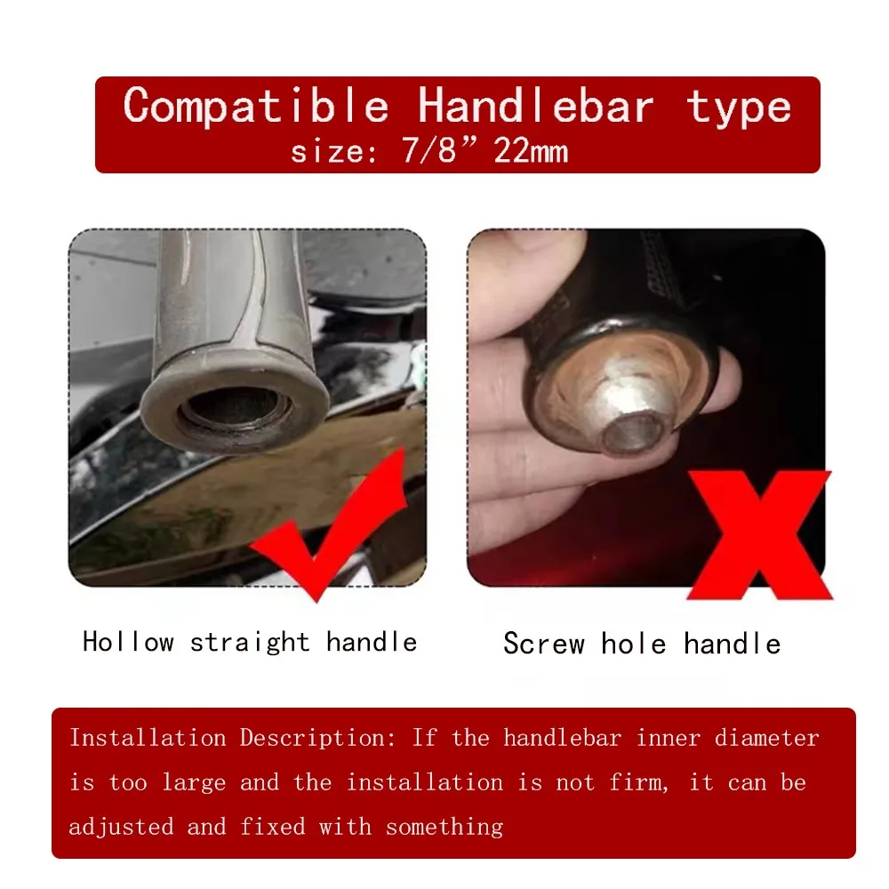 2025 2026 ل CFMOTO 675SR 675 SR 675SR-R CF675SR SR675 2024 دراجة نارية 7/8 ''22 مللي متر مقود نهاية قبضة اليد المقود ينتهي التوصيل