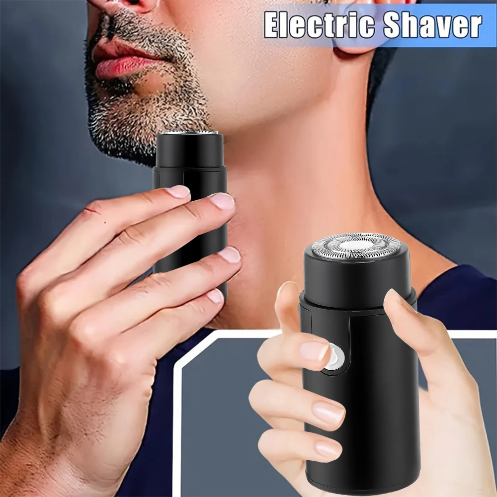 Men's Electric Shaver Portable Mini Razor Trimmer Rechargeable Wet Dry Dual Use Beard Razor Shaving Machine For Business Travel