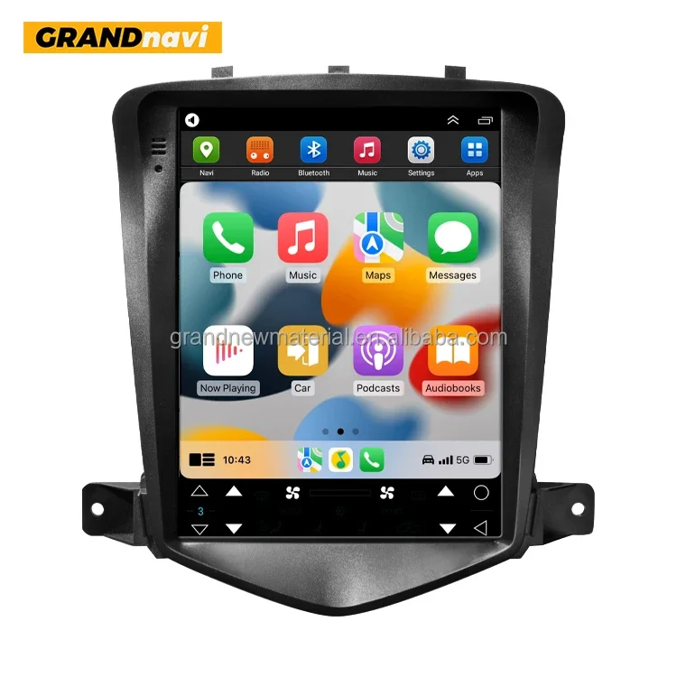 Grandnavi Multimedia Cruze  Style Android Car Radio 9.7 Inch GPS Navigation QLED Wifi Adapter Universal Support  11