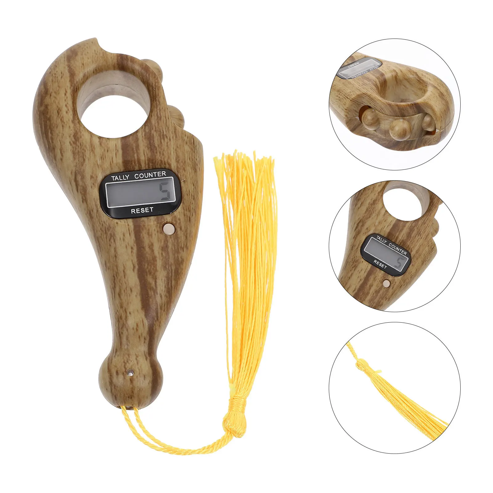 

Buddha Beads Counter Compact Digital Handheld Chanting Counting Device Practical Meditation Tool Lightweight Reliable