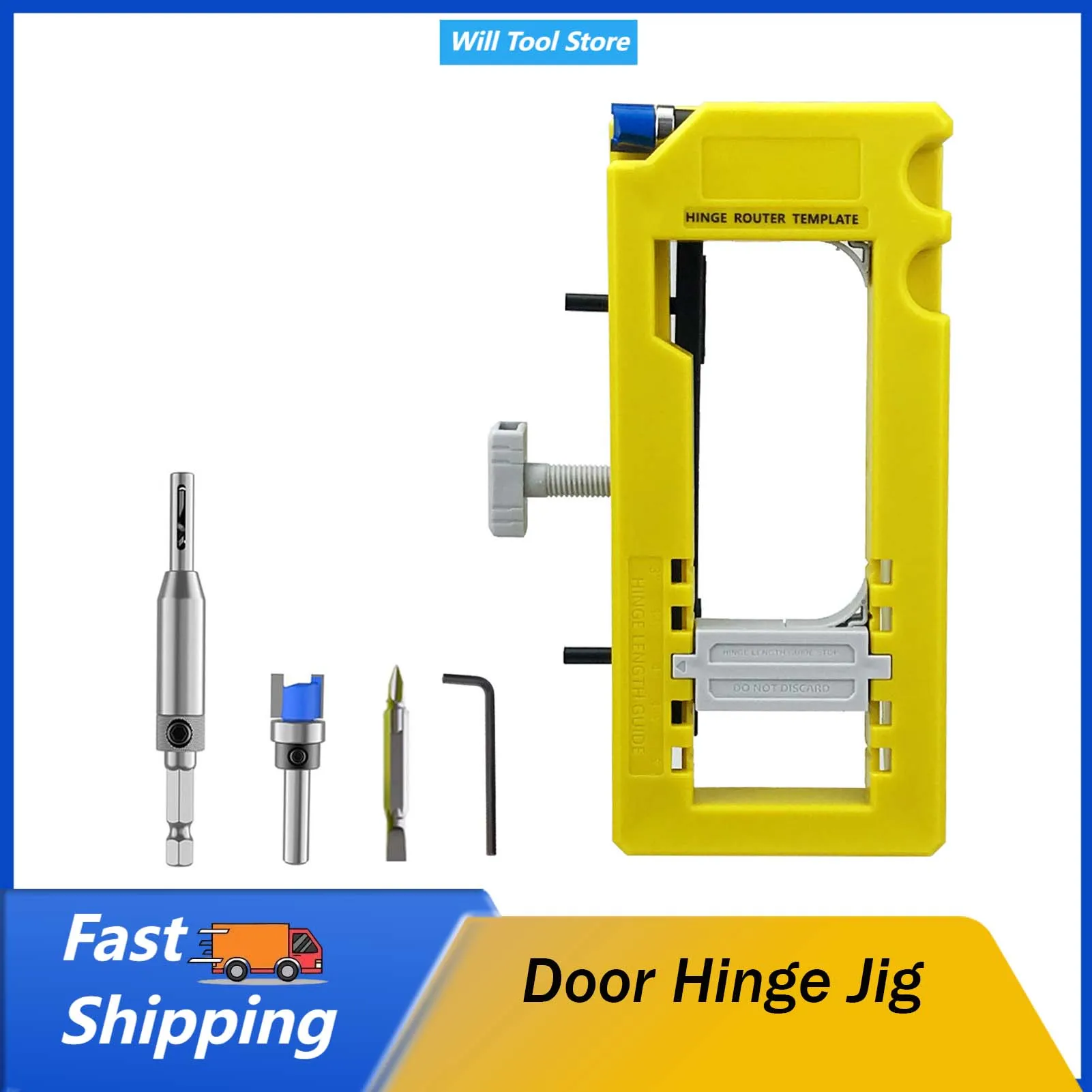 Door Hinge Jig Door Hinge Mortiser Hinge Installation Kit Door Hinge Router Template For 3 Inch to 5 Inch Hinges