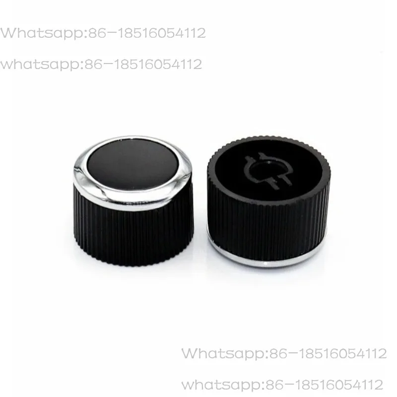 2Pcs  22 × 15MM Car Audio Car Navigation Knob Cover DVD/CD Volume Replacement Knob Cap for 2015  ix35