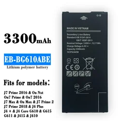 Rechargeable EB-BG610ABE Battery For Samsung Galaxy J6 Plus J6+ SM-J610F J4+ J4PLUS 2018 SM-J415 J4 Core J410 3300mAh