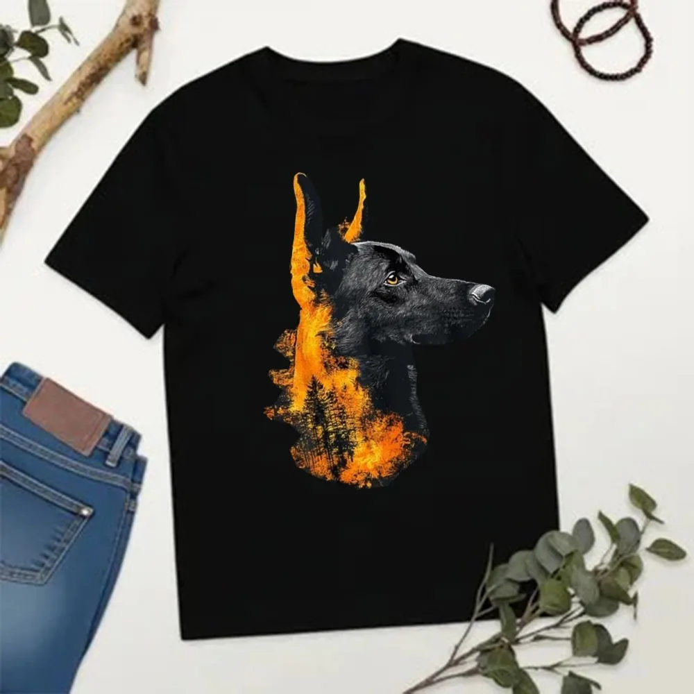 Belgian Malinois Dog Novelty Printed Cotton Tee Fashion Casual Streetwear Hip-hop Hipster Loose Men O-neck Hot Sale Sweatshirt