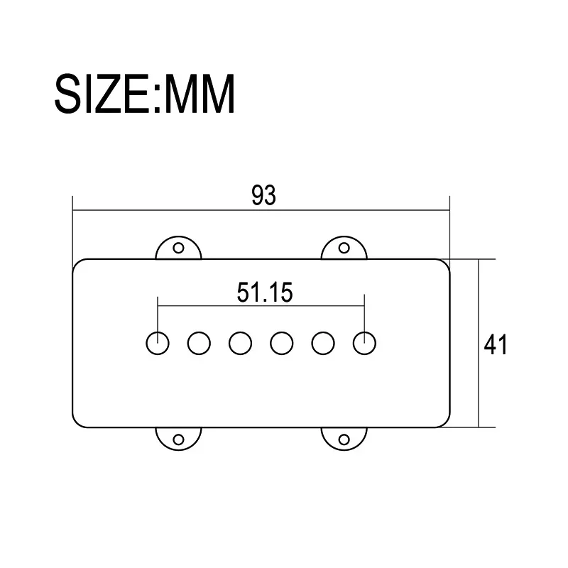 Alnico 5 Vintage Single Coil Jazz-Master Pickups JM Pickup 6 String Electric Gutiar Pickup N-8.1K B-8.8K Black