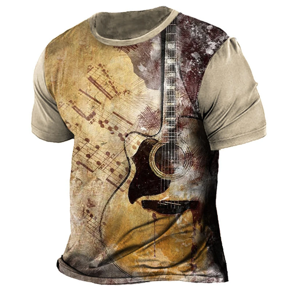 Camiseta con estampado de calavera en 3d para hombre, ropa de calle Vintage, Tops de manga corta de gran tamaño, ropa de verano
