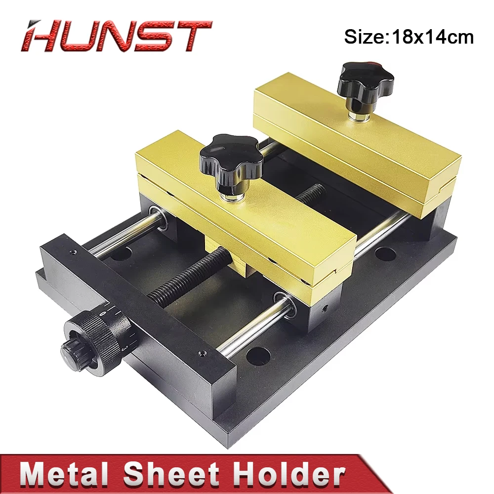 HUNST Metal Sheet Holder Marking Attechment Fixed Bracket Metal Fixture for Fiber Laser Engraving Machine Card Cutting