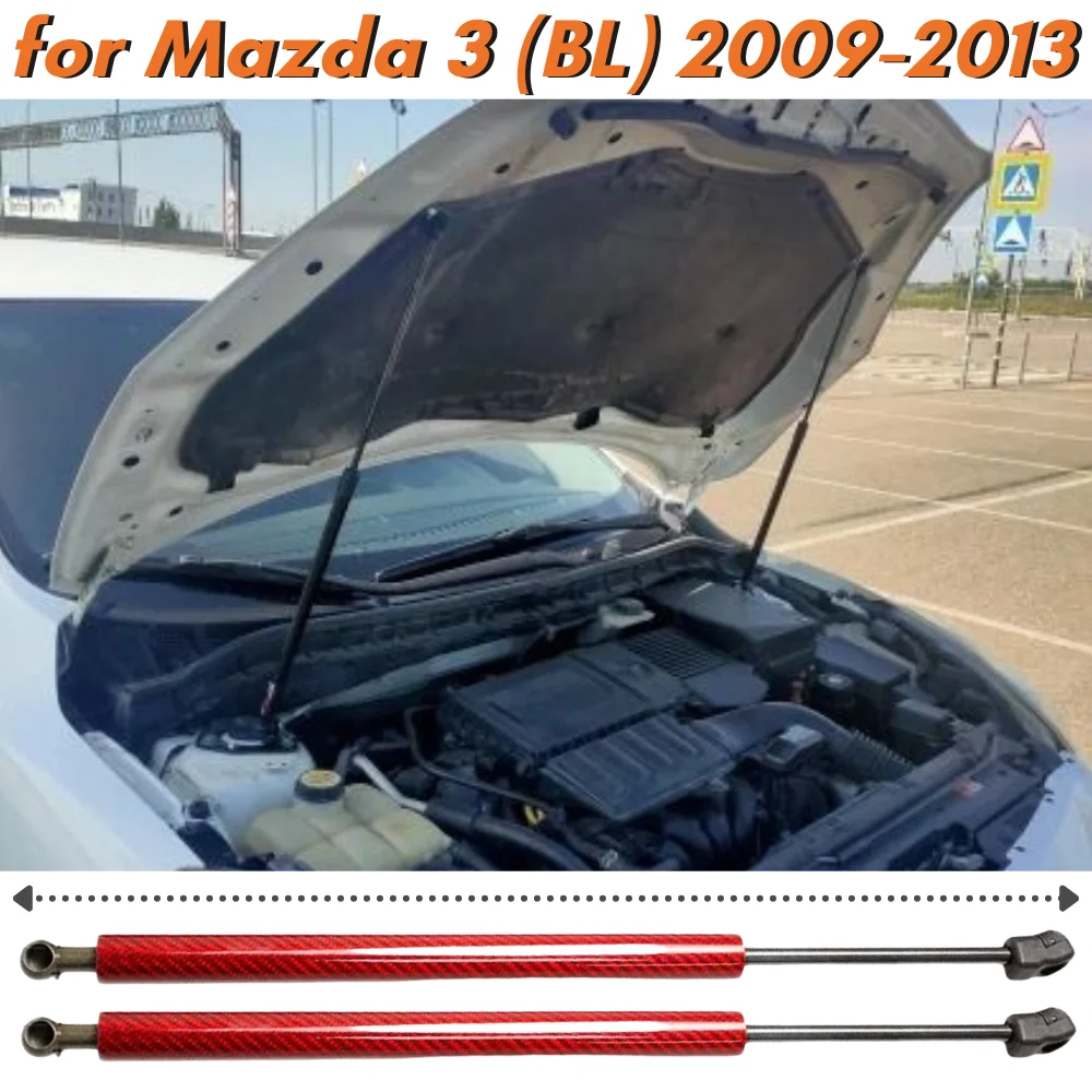 

Qty(2) Hood Struts for Mazda 3 Axela BL 2009-2013 Front Bonnet Modify Gas Springs Shock Absorbers Lift Supports Dampers