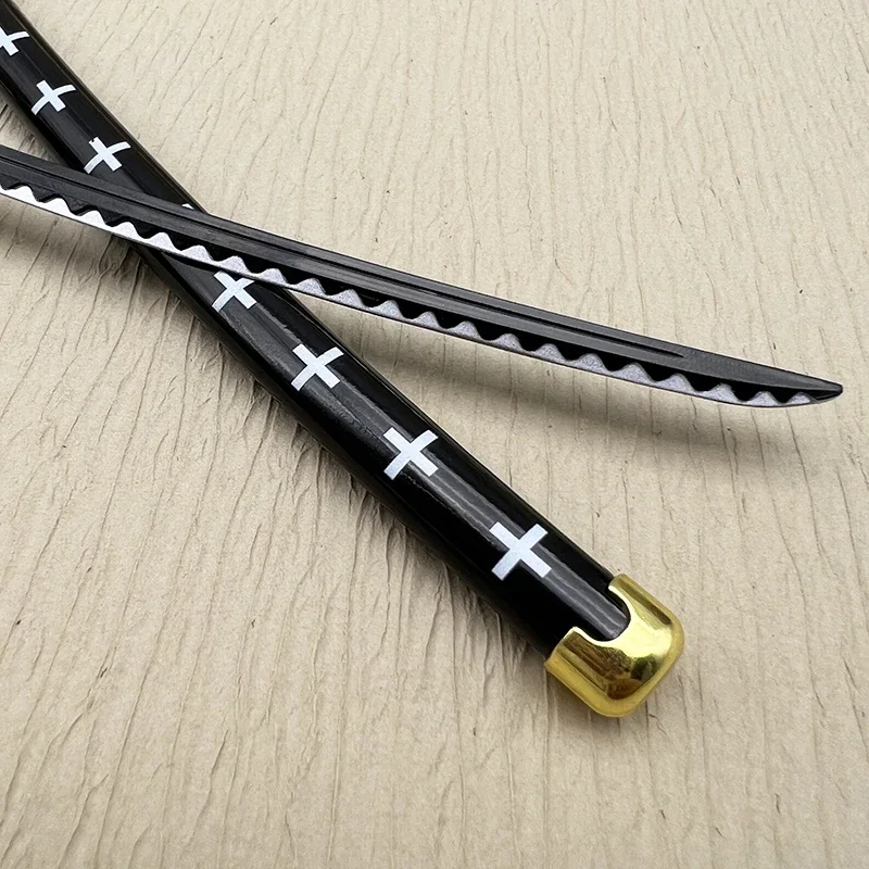 24cm Kikoku Katana Metal Weapon Model One OP Piece Anime Replica Trafalgar D. Water Law 1:6 Action Figure Accessory Toy Ornament