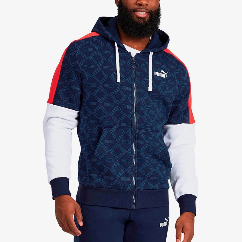 

Оригинальная мужская спортивная повседневная теплая флисовая куртка Puma 2025 с капюшоном 581775-06