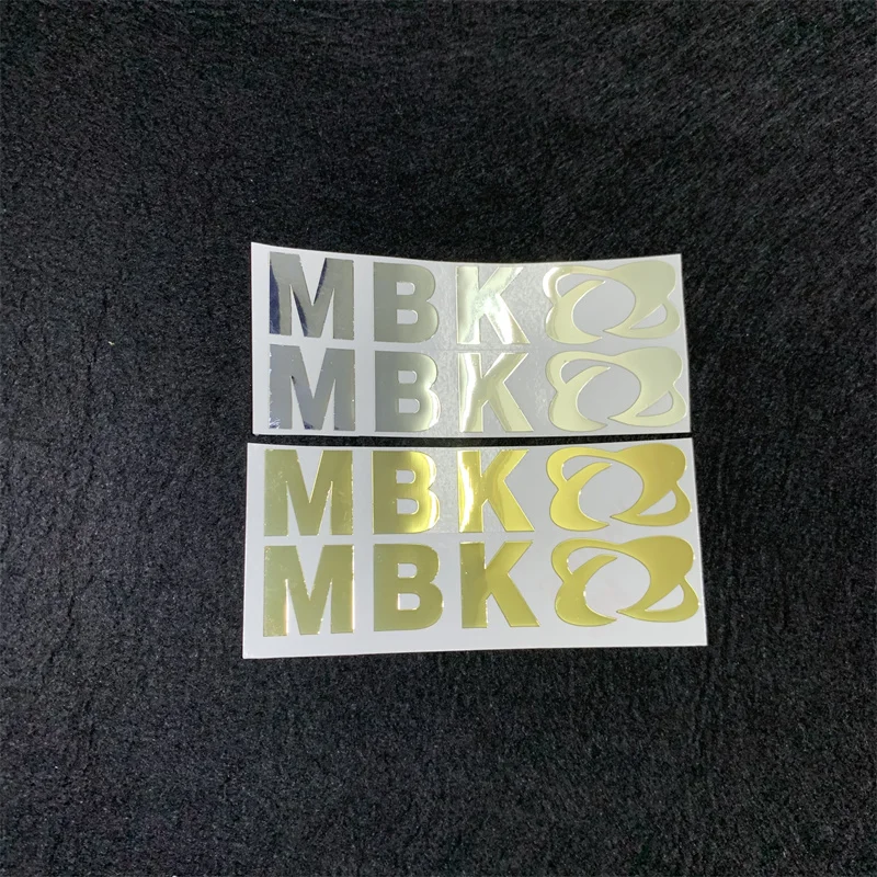 2pcs MBK Metal Sticker Motorcycle Refit Personalized Sticker Motorcycle MBK Logo Decorative Waterproof Decals for MBK