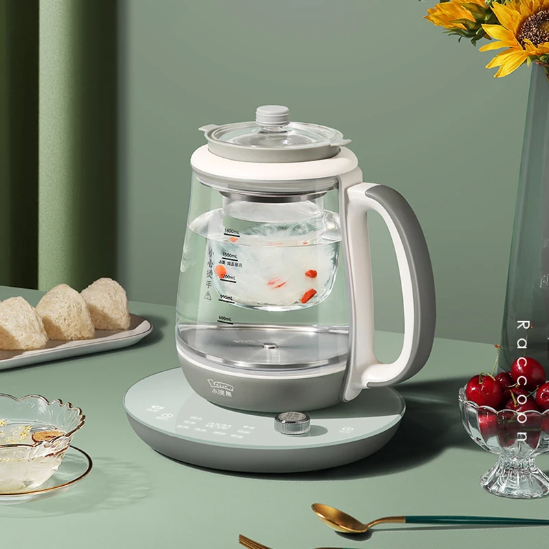 وعاء صحي منزلي متعدد الوظائف للمكتب، إبريق شاي صغير معطر، صانع شاي كهربائي زجاجي أوتوماتيكي صغير
