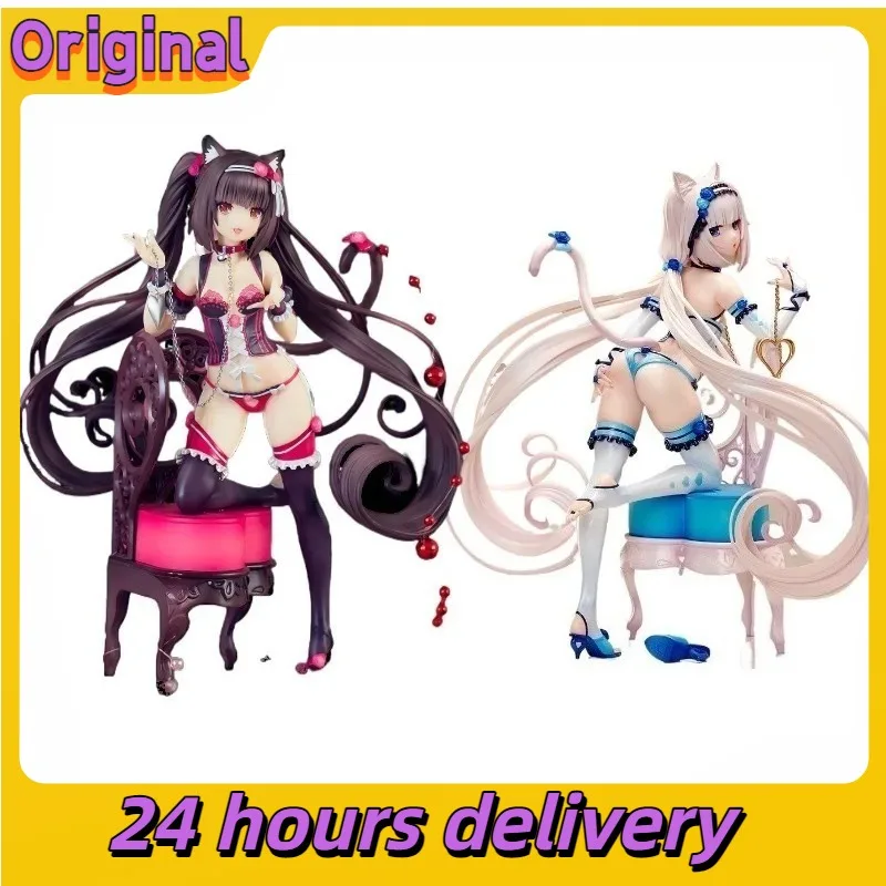 

Original Native Nekopara Vol.1 Soleil Is Now Open! Chocola&vanilla 1/7 24cm&23.5cm Anime Figures Model