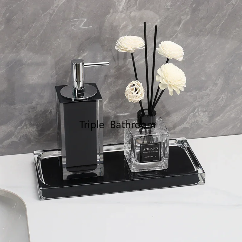 Bathroom toiletries Hand sanitizer bottle Press type lotion bottle Bathroom accessories Jewelry storage tray Cotton swab box
