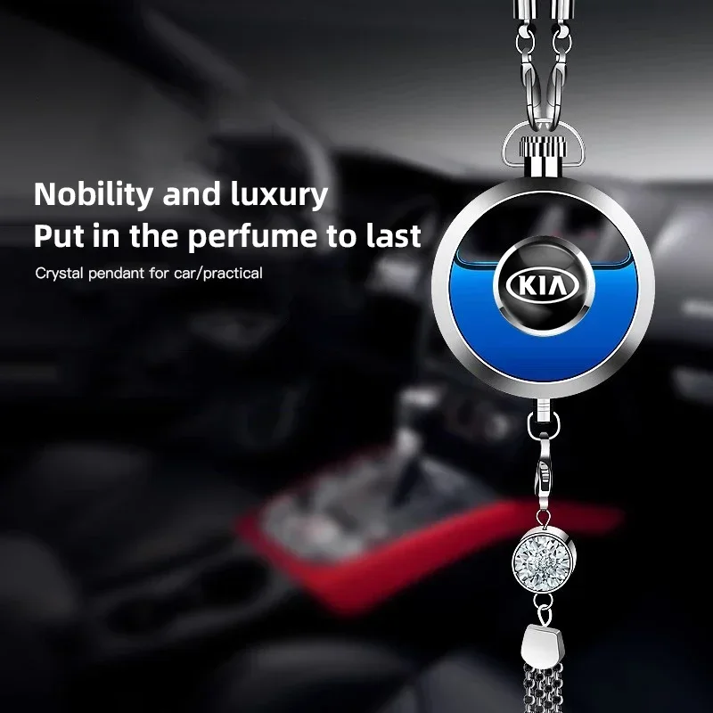 Car Perfume Pendants Air Freshener Metal Lace Pendant Accessories For Forte 5 3 4 K7 K5 K8 K3 Ray Sorento XCeed Soul Cerato