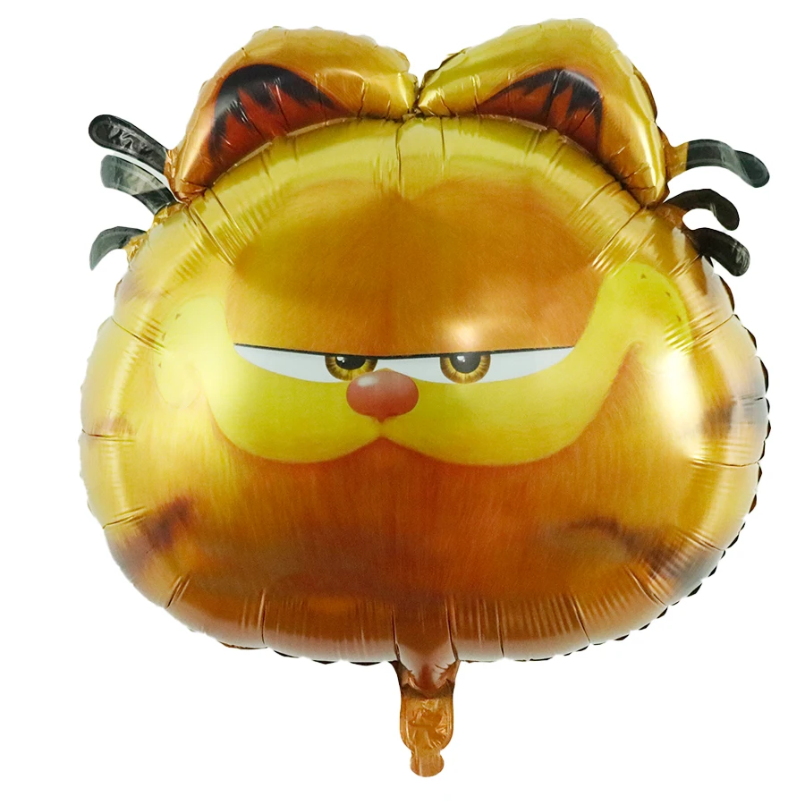 5Pcs Cartoon Garfielde Foil Balloos Birthday Theme Party Decoration Animal Pet Cat Air Globos Supplies Baby Shower Kids Toys