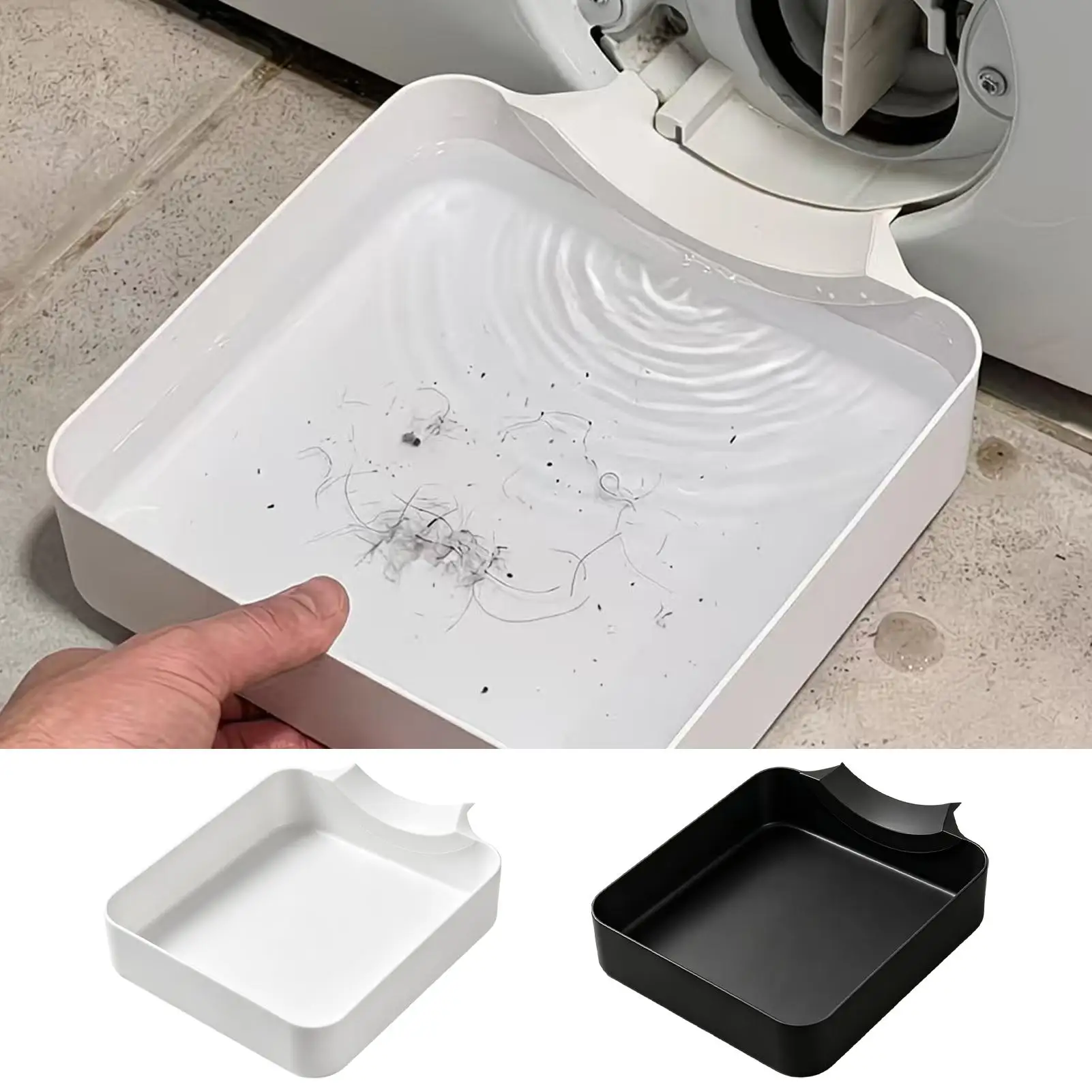 Washing Machine Drain Pan Leak-Proof Drip Tray For Floor Protection, Universal Washer Water Catch Tray For Apartment Laundry