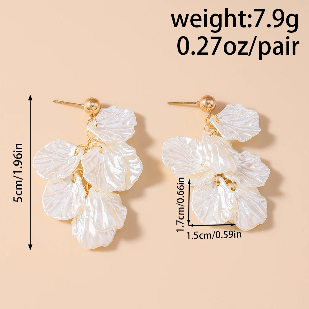 Aihua Mode Weiß Shell Sommer Strand Ohrringe Täglichen Mädchen Heißer Verkauf Baumeln Ohrringe Geburtstag Party Schmuck Geschenke – Detail 6