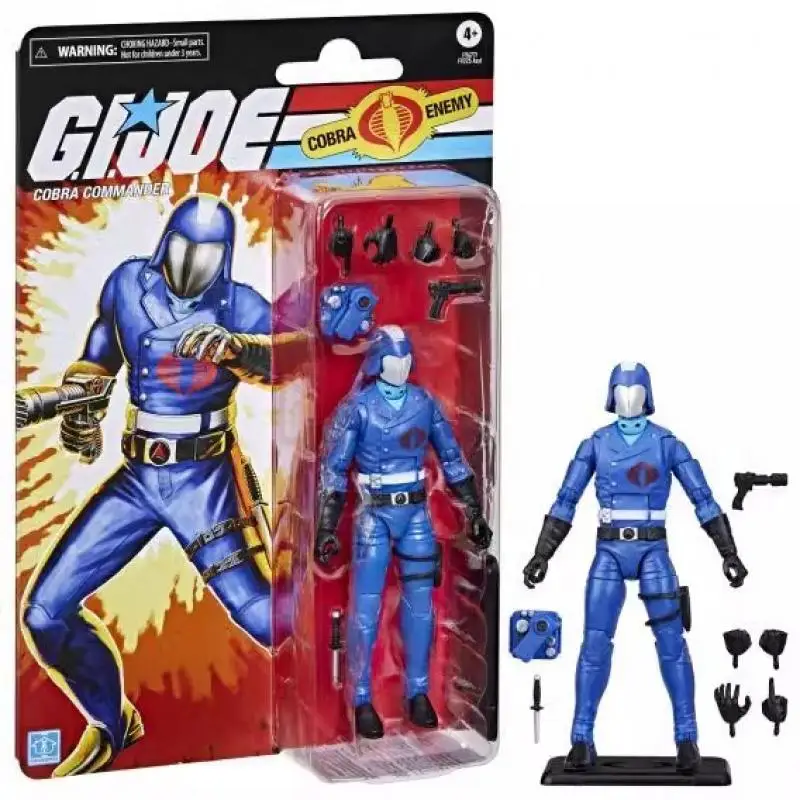 Hasbro G.I. Joe Classified Series Retro Cardback SGT. Stalker Trooper Cobra Commander Collectible 6 Inch Action Figure Toy Gift