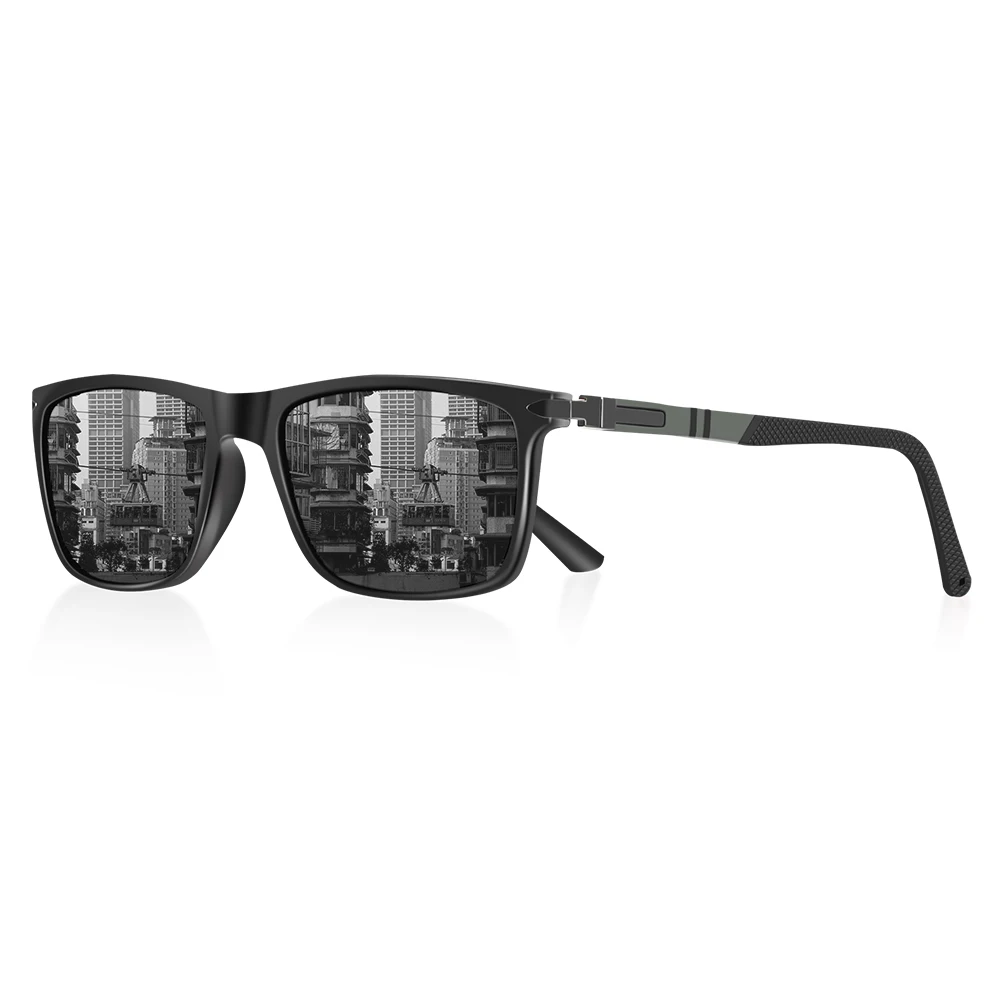 CRIXALIS Rectangle Polarized Sunglasses for Men Outdoor Sport Driving Fishing Sun Glasses Male Travel Beach Shades UV Protection