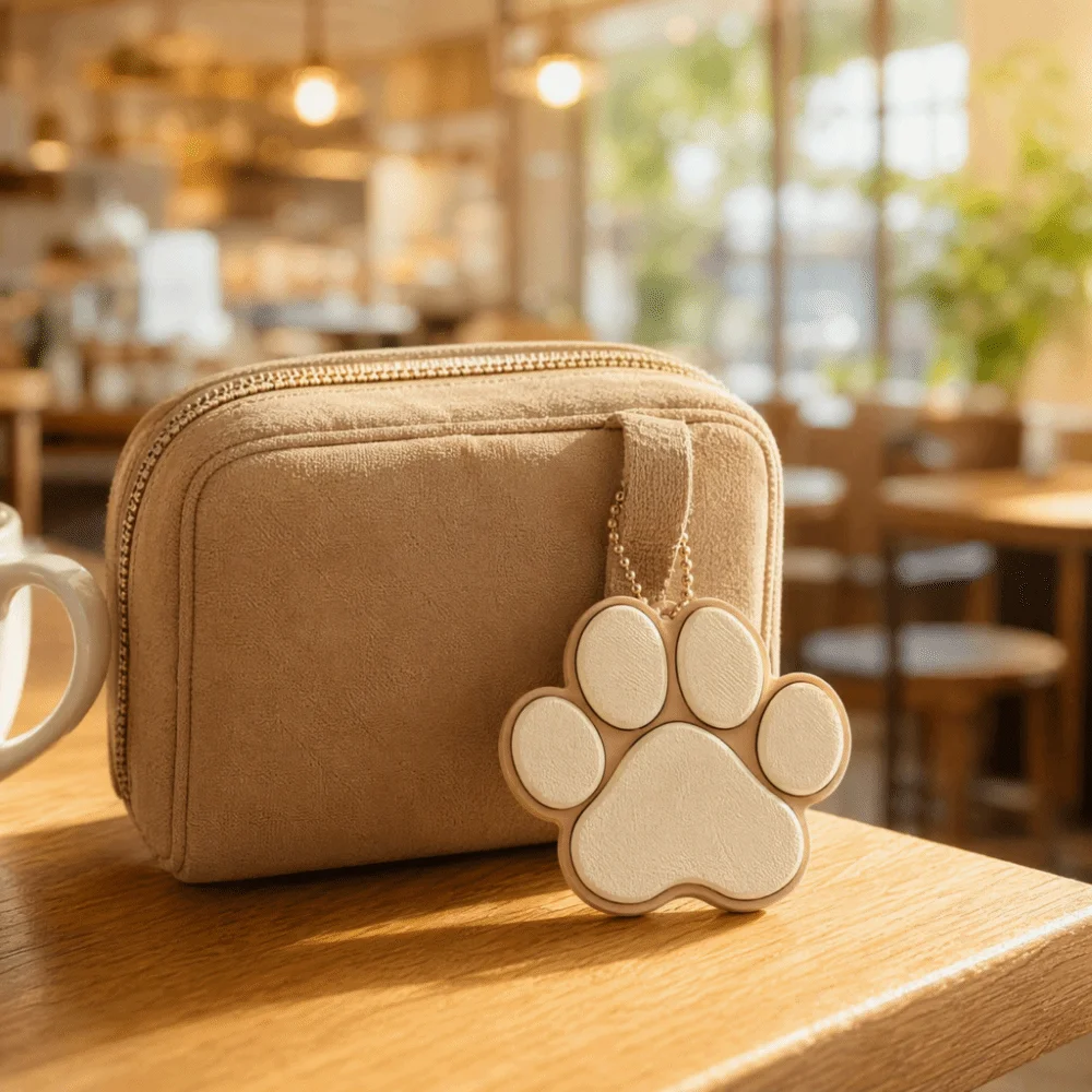 3D Printed Dog Cat Paw Clicker Keychain Creative Funny Special Shape Keycap Pendant Keyboard-style Decorative