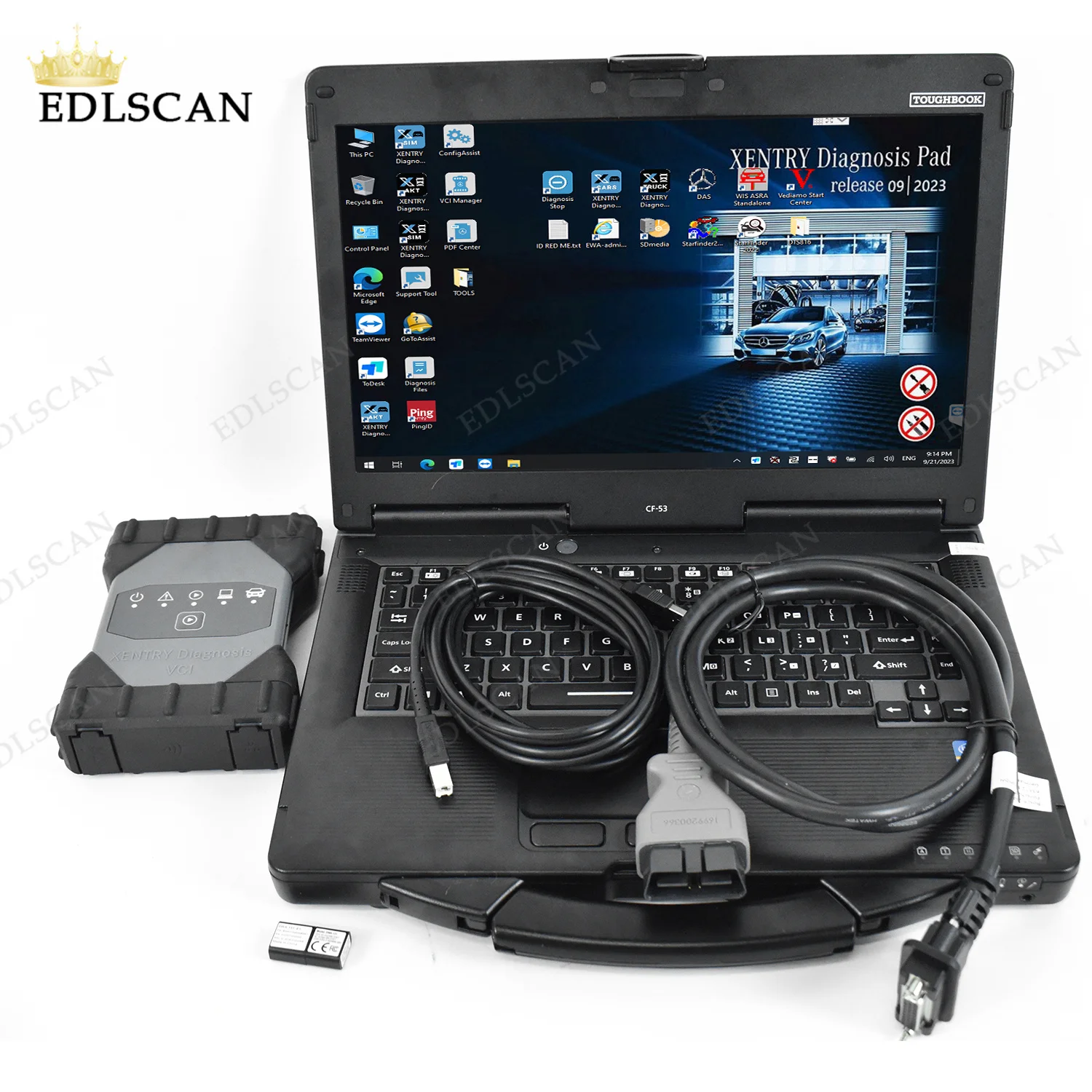 toughbook laptop CF53 For MB Star C6 DOIP WIFI Support CAN BUS with Software SSD Multiplexer Vci Diagnosis Tool SD Connect C4