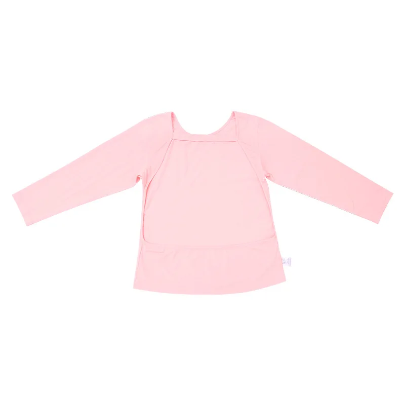 النساء الظهر حمامات الشمس الملابس فضفاضة تنفس لينة طويلة الأكمام حمامات الشمس الكى الظهر الشمس التعرض تي شيرت الصيف #6