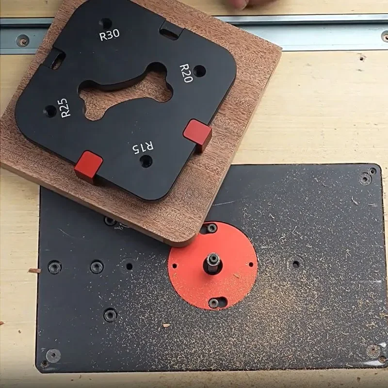 R15-R50 Radius Jig Gauge Quick Electric Router Milling R-angle Arc Template Woodworking Profile Chamfering and Trimming Mold