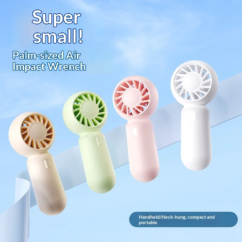 Mini Handheld Fan, Portable Neck Hanging Fan with USB Rechargeable Battery, 3 Speeds Personal Cooler for Travel Office Home