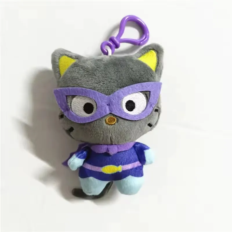 2025 Nowy Uroczy Anime Chococat Czarny Kot Pluszowy Brelok Łańcuszki Mała Zawieszka Zabawki Pluszowe Dla Dzieci 10CM