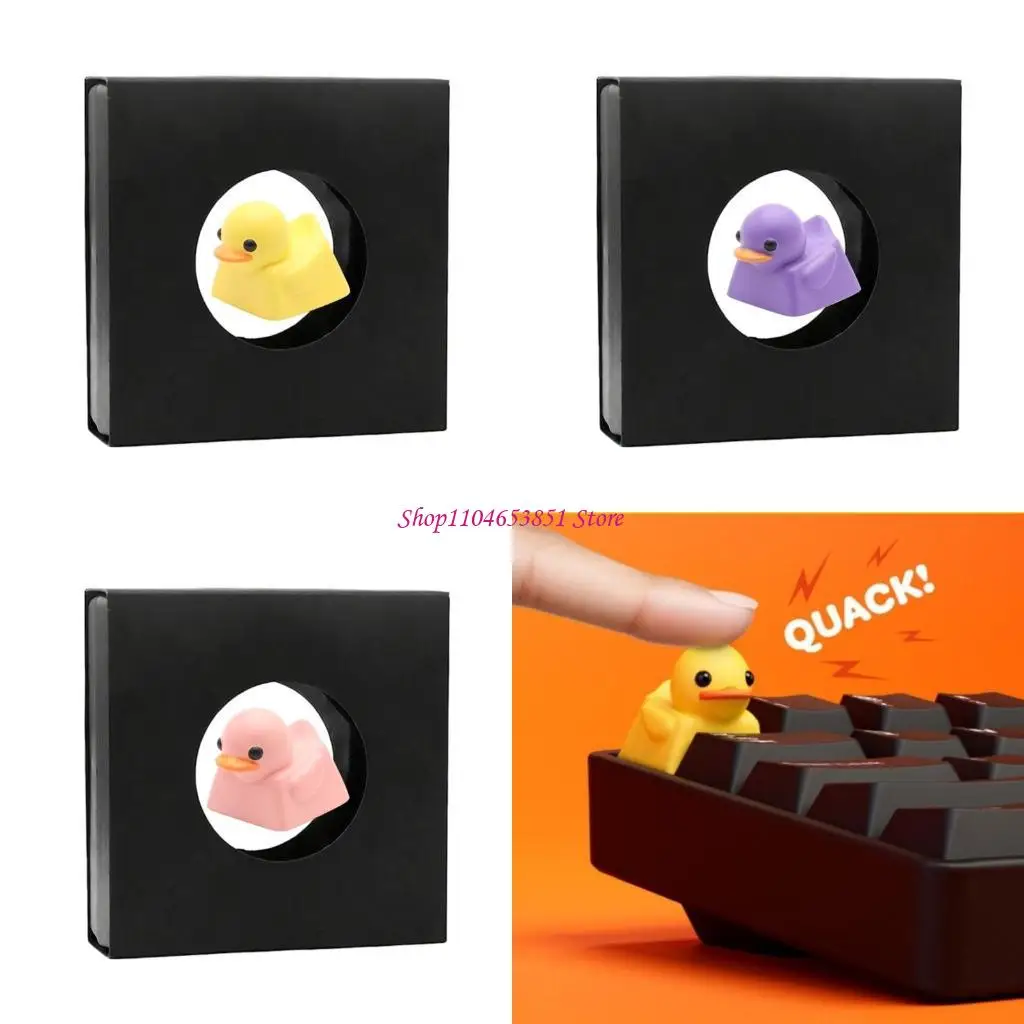 ESC Resin Duck Keycap For Stress Relief Keyboards Accessory Customizable