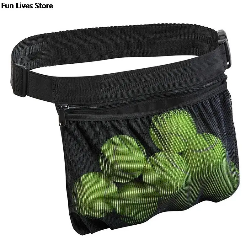 Waterproof Mesh Tennis Ball Storage Bag Pickleball Holder Bags Women Men Training Sports Band Pouch Waist Pack Belts Purse New