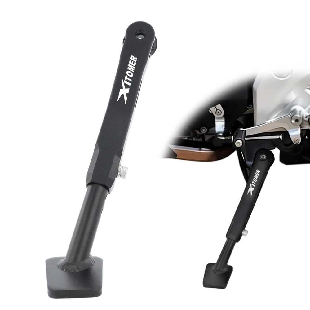 

For Honda NC750X NC 750X 2021 2022 2023 2024 Motorcycle Aluminum Adjustable Kickstand Side Stand Parking Foot Support Holder