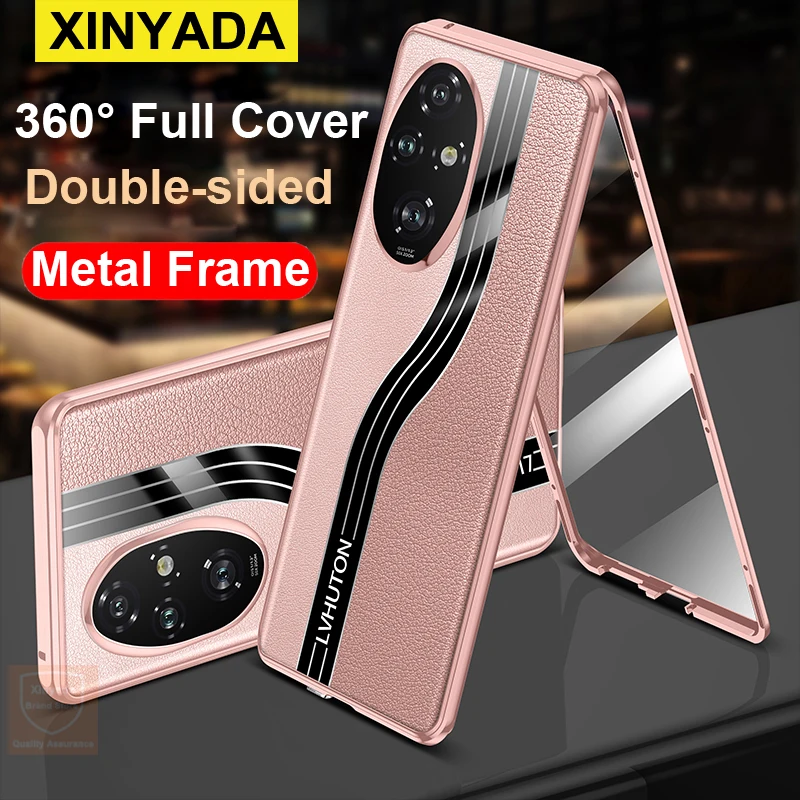 360 Full Body For Honor 200 Pro Case Tempered Glass Phone Case For Honor 200 Pro Flip Cover Leather Metal Frame Double Sided bag