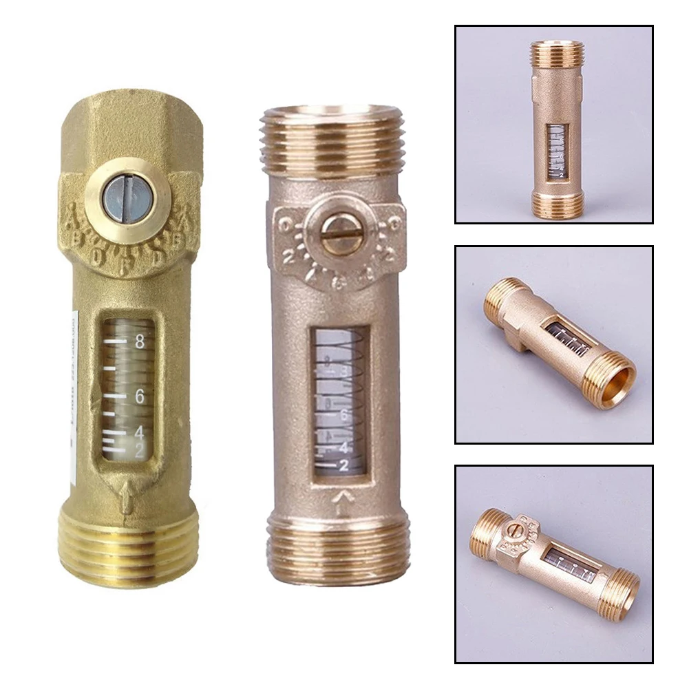 1pc Visual Control Valve DN20 For HVAC Flow Control Balancing Valve Flow Visual Adjustment Ball Valve Automatic Pressure Relief