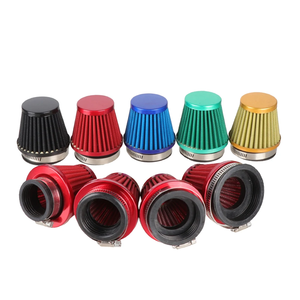 Limpiador de filtro de aire para motocicleta, Kit de inducción para motor de moto de cross, ATV, 38mm, 45mm, 50mm, 60mm, 110cc, 125cc, 150cc, 250cc, 450cc