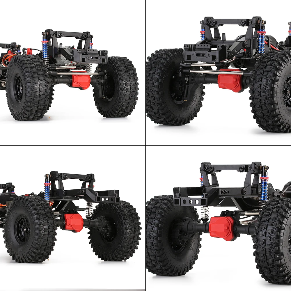 Essieux de portail RC 1/10, essieu avant et arrière avec différentiel t-lock pour axe Traxxas TRX-4, pièces de mise à niveau de voiture d'escalade sur chenilles RC