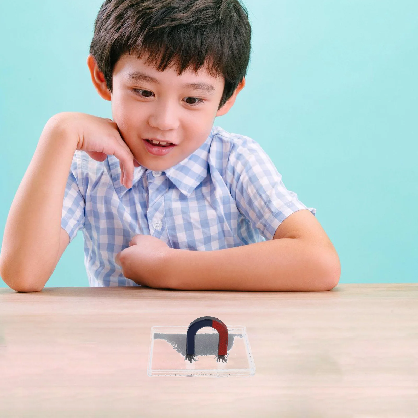 

Iron Powder Box for Physics Experiments Magnetic Field Simulation Teaching Instrument Scientific Experiment Tool Magnetic Field