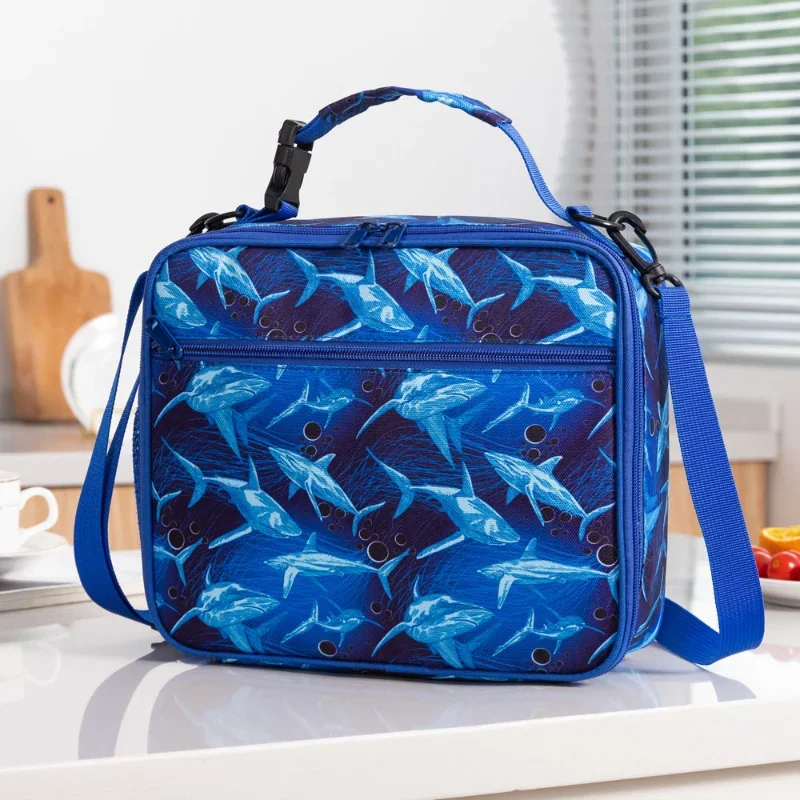 Bolsa Bento con estampado de dibujos animados Para niños, bolsa de almuerzo Oxford Para niños, bolsas de Picnic, bolsa de caja de almuerzo, bolsas térmicas Para mujeres, Lonchera Para Almuerzo