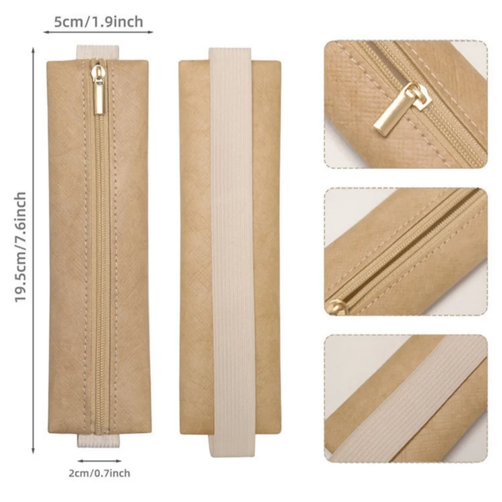 Igh-Quality Elastic Buckle Band Pen Bag Portable Pencil Case Pen Holder Sleeve Anti-Lost Attached Protector Bag For Notebook